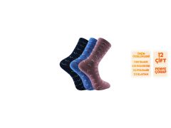 Şirin 4150-5 Dikişsiz Bayan Penye Çorap 12'li