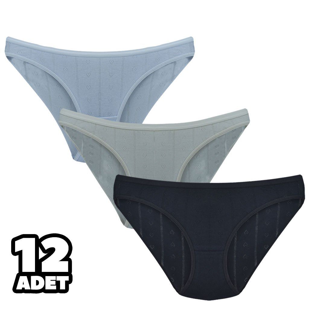 Tutku 0679 Jakarlı Bayan Bikini 12'li