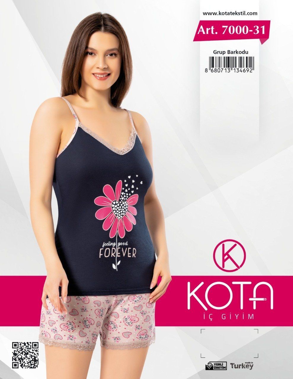 Kota 7000-31 Bayan Şortlu Takım