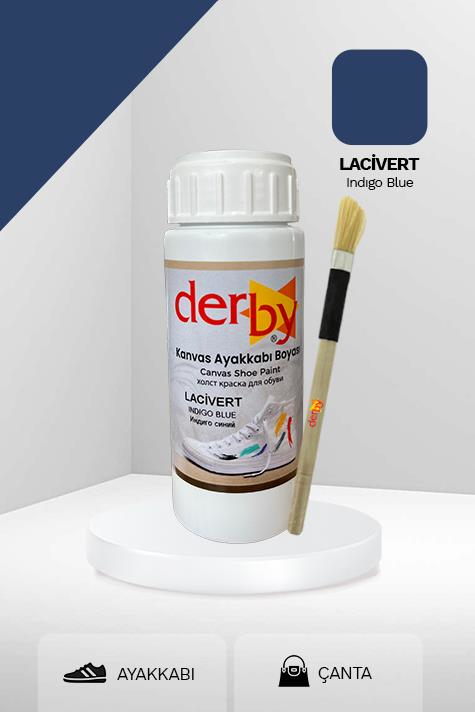 Derby Kanvas - Bez / Kumaş Ayakkabı Boyası 100 mL - Kartela Renkleri Lacivert