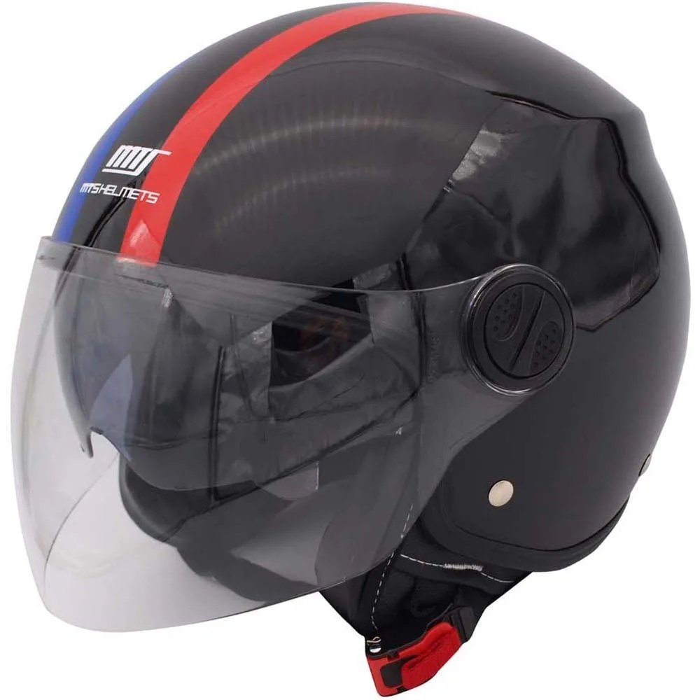 Mts 809-A Güneş Vizörlü Yarım Fiber Kask (Ce Onaylı)