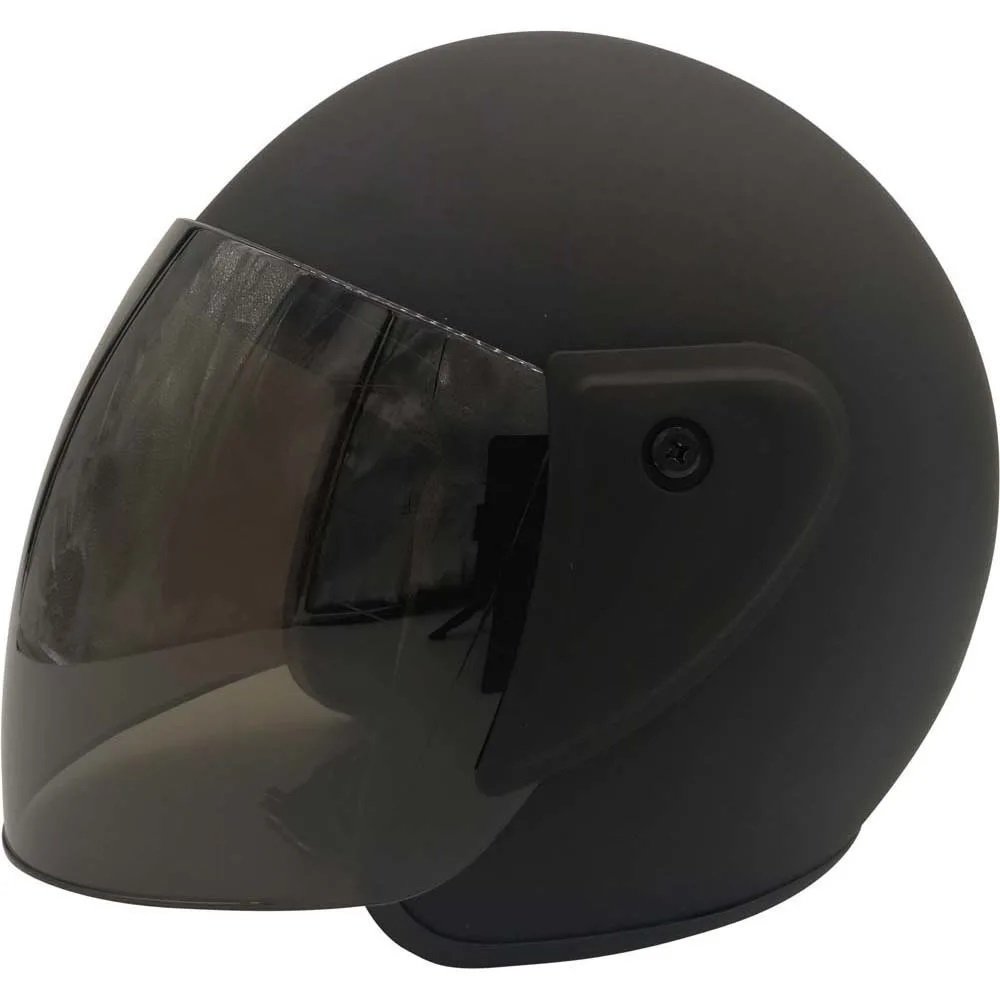 Pro Helmet F-009 Siyah Camlı Yarım Kask