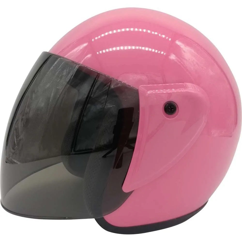 Pro Helmet F-009 Siyah Camlı Yarım Kask