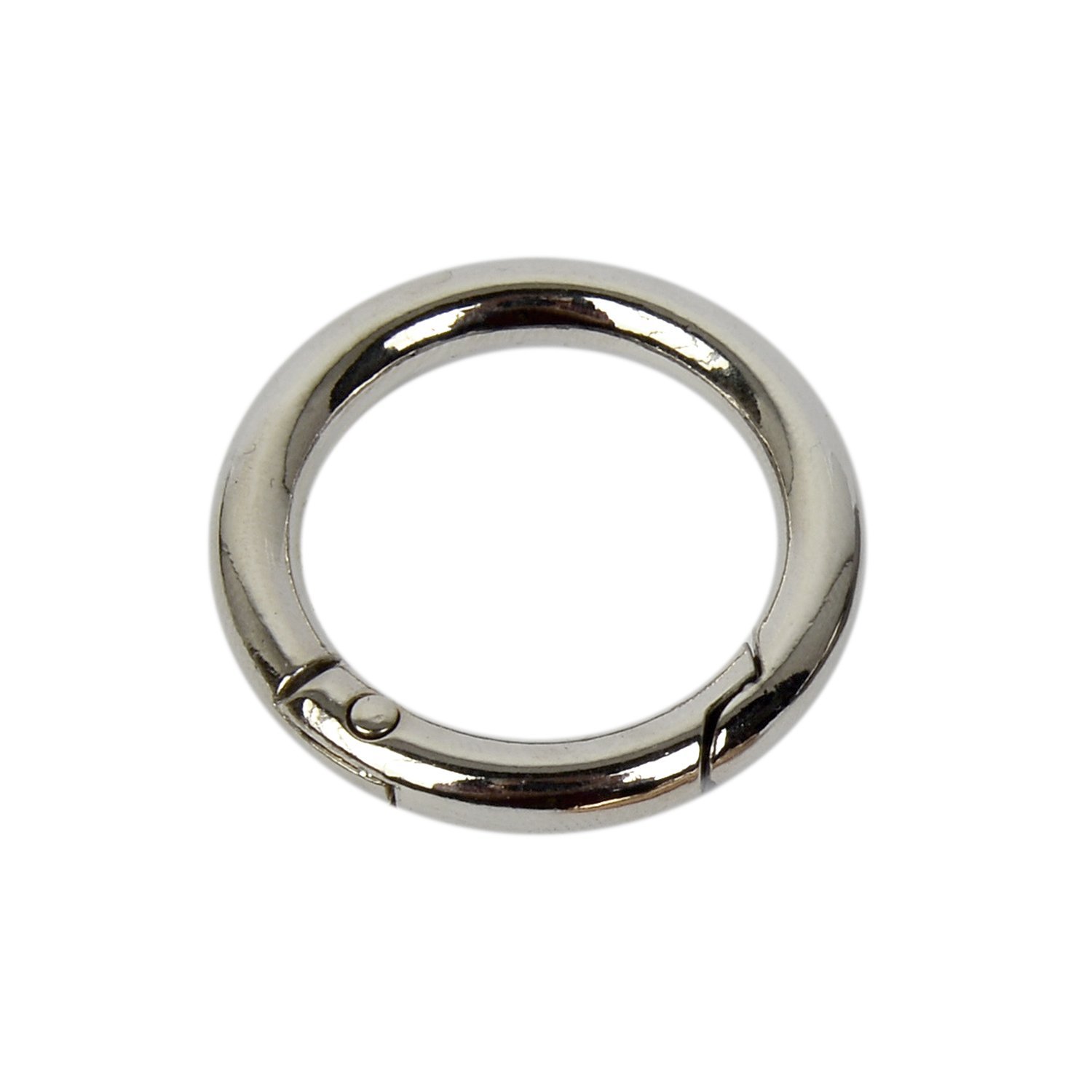 Nildenhobim Gümüş Renk Çanta Aksesuar Metal Yaylı Halka - Çap : 2.5 Cm (adet )