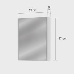 Üst Dolap Kombin - 60-70-90 cm Uyumlu - Mdf Parlak Beyaz