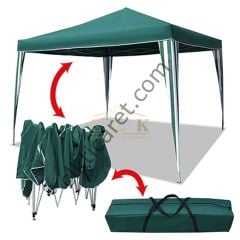 CLK 3x3 Gazebo Katlanabilir Tente Bahçe Teras Balkon Çadır Tente Çardak