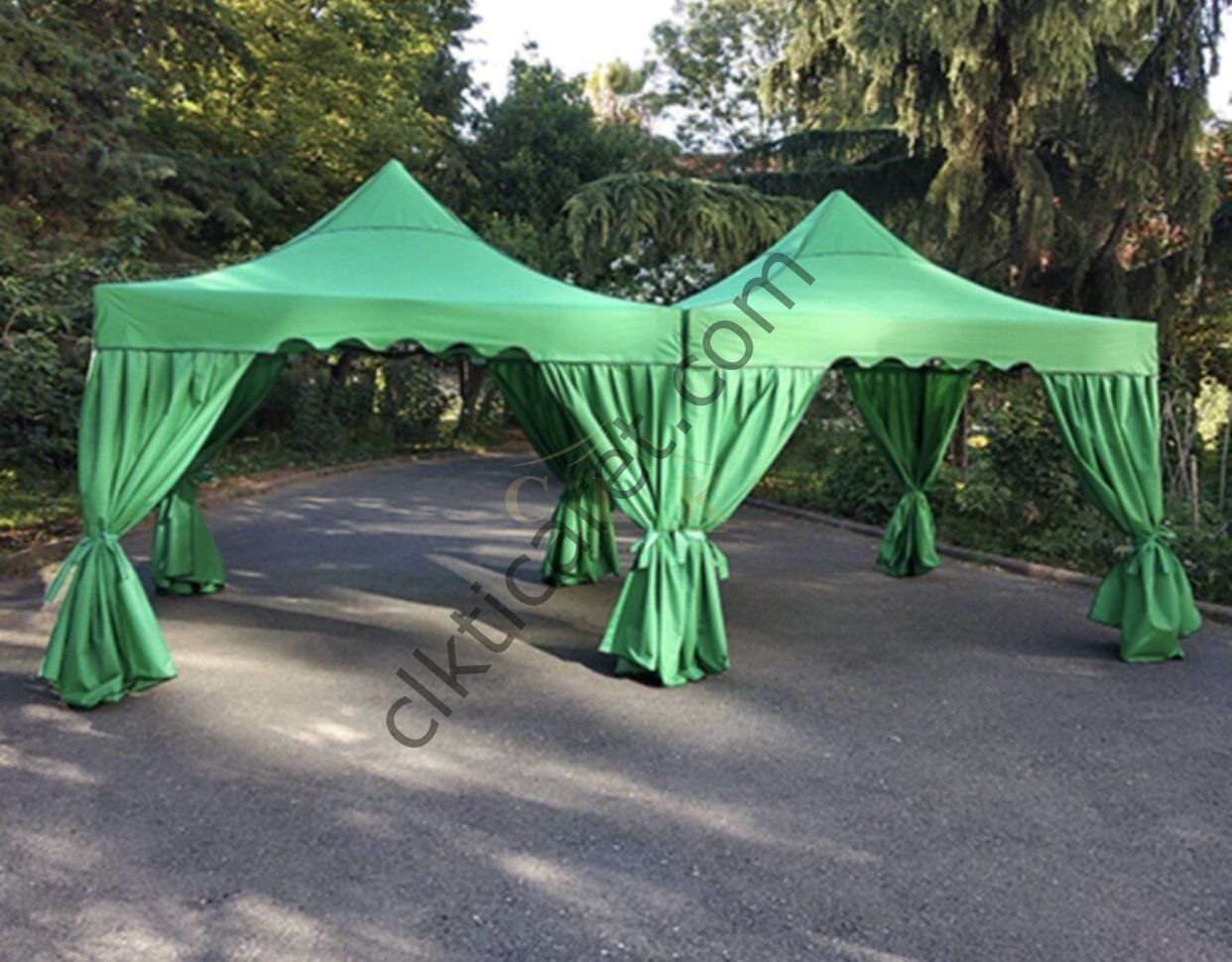 CLK 3x3 40 mm Garden Katlanabilir Tente Bahçe Çadır Yeşil Çardak Bungalow Serisi
