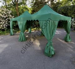 CLK 3x3 40 mm Garden Katlanabilir Tente Bahçe Çadır Yeşil Çardak Bungalow Serisi