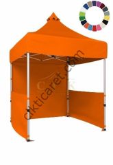 CLK 2x2 Katlanabilir Tente Gazebo Portatif Çadır 1 Tam Duvar 2 Yarım Duvar