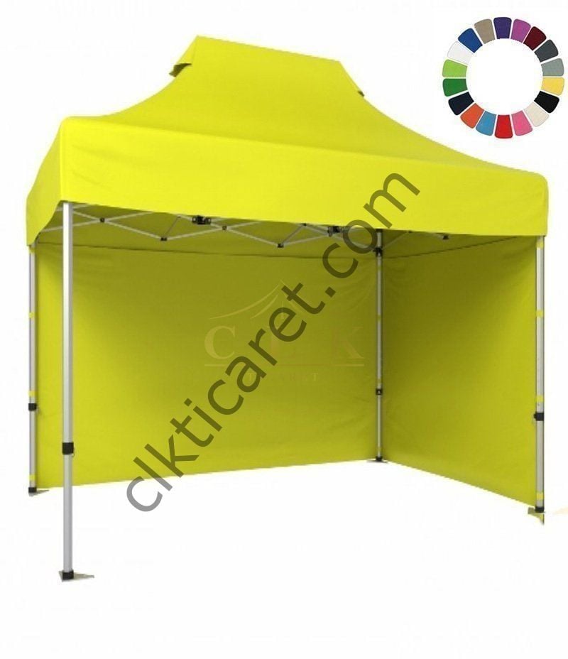 CLK 2x3 Katlanabilir Tente Gazebo Portatif Çadır 30 mm 2 Yan Kapalı