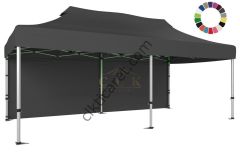 CLK 3x6 40 mm Katlanabilir Tente Gazebo Çadır Gazebo Çadır Arkası Kapalı