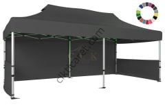 CLK 3x6 40 mm Katlanabilir Tente Gazebo Çadır Gazebo Çadır 1 Tam Duvar 2 Yarım Duvar