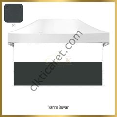 CLK 3x6 40 mm Katlanabilir Tente Gazebo Çadır Gazebo Çadır 1 Tam Duvar 2 Yarım Duvar