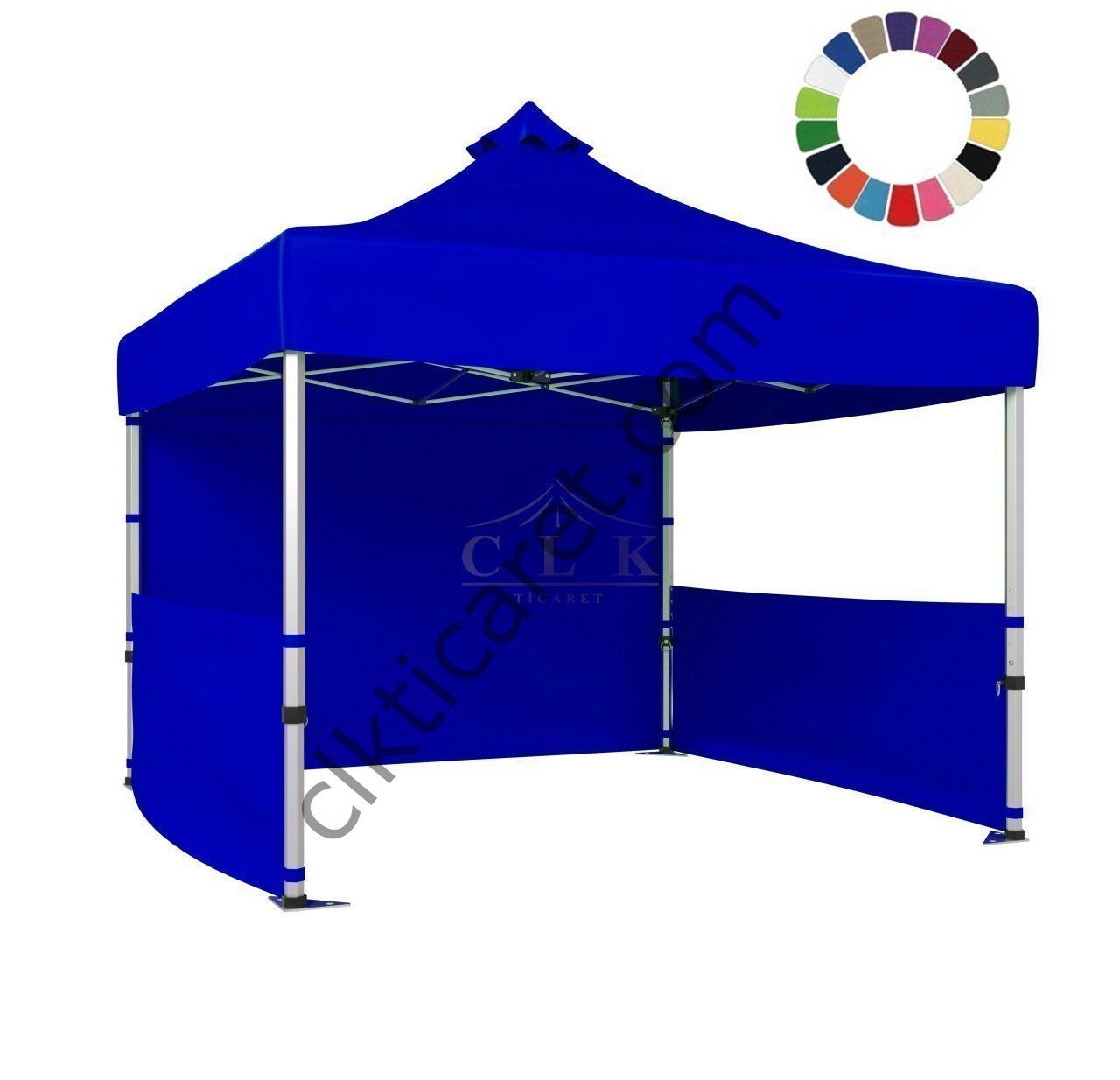 CLK 3x3 40 mm Katlanabilir Tente Gazebo Çadır Gazebo Çadır 1 Tam Duvar 2 Yarım Duvar