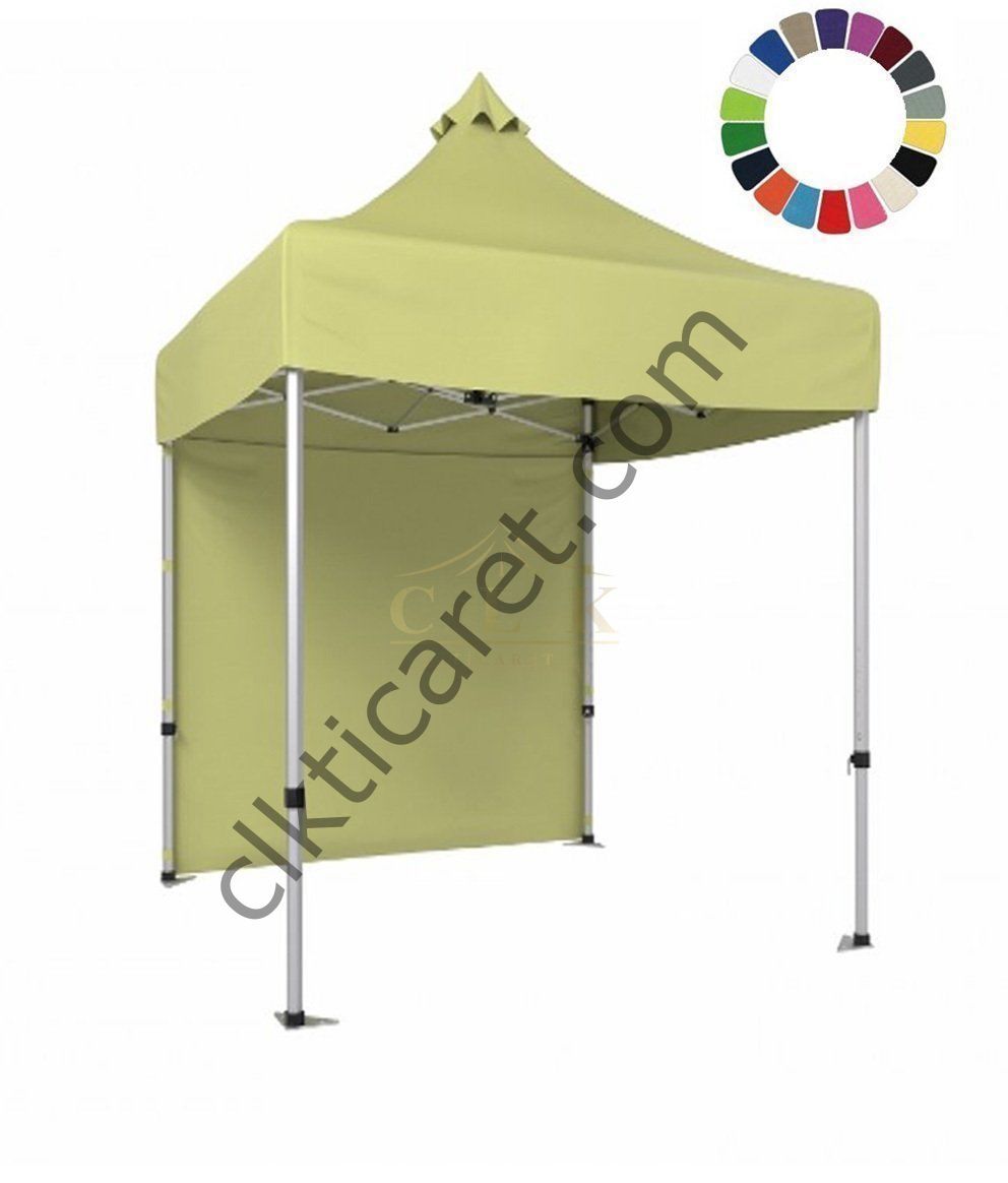 CLK 2x2 40mm Alüminyum Katlanabilir Tente Gazebo Çadır 1 Kenar Kapalı