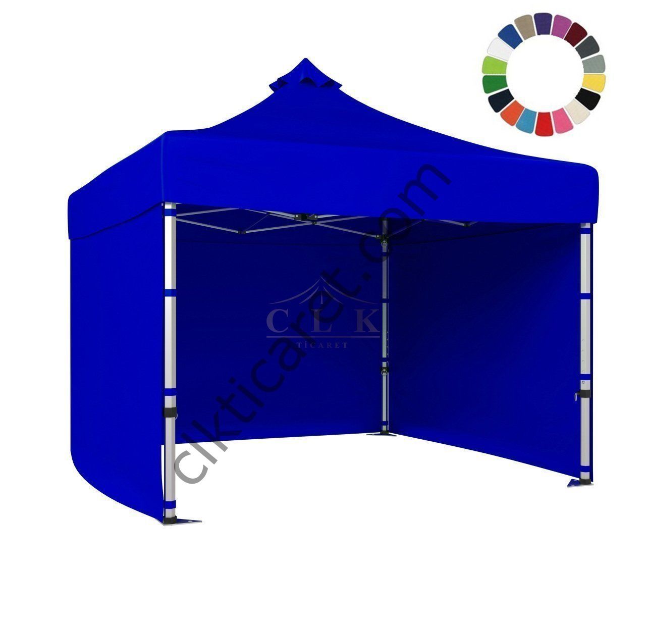 CLK 3x3 40 mm Katlanabilir Tente Gazebo Çadır Gazebo Çadır 3 Yan Kapalı