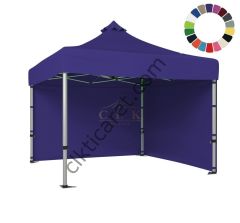 CLK 3x3 52mm Kalın Alüminyum Katlanabilir Tente Gazebo Çadır 2 Kenar Kapalı