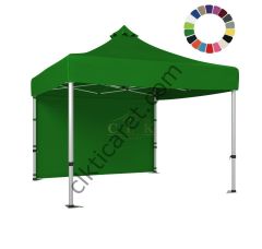 CLK 4x4 52mm Kalın Alüminyum Katlanabilir Tente Gazebo Çadır 1 Kenar Kapalı