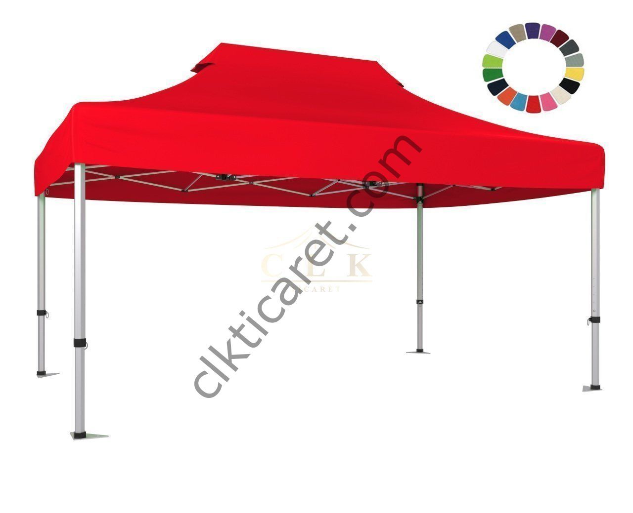 CLK 4x6 52mm Kalın Alüminyum Katlanabilir Tente Gazebo Çadır Gazebo Çadır