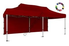 CLK 5x10 52mm Kalın Alüminyum Katlanabilir Tente Gazebo Çadır 1 Kenar Kapalı