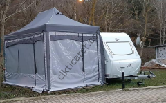 CLK 3x4,5 mt Karavan Çadırı Kış Bahçesi 40 mm Alüminyum Profil