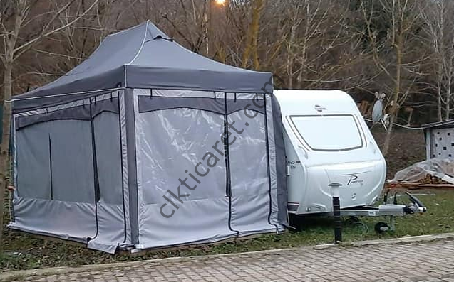 CLK 3x4,5 mt Karavan Çadırı Kış Bahçesi 52 mm Alüminyum Profil