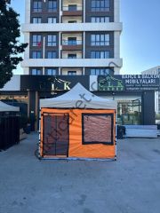 CLK 3x3 30mm Katlanır Gazebo Kamp Çadır Turuncu