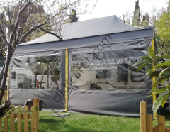 CLK 3x6 mt Karavan Çadırı Kış Bahçesi Eko 30 mm Çelik Profil