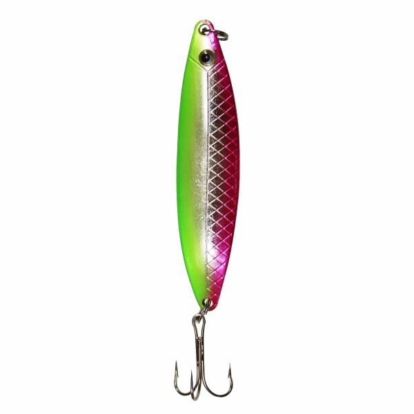 Solano Fishing R-Flex 8cm 18gr Lüfer Çinekop Olta Kaşığı Yeşil-Pembe