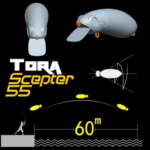 TORA Scepter 55 Maket Balık 5.5cm 9gr Suni Yem Renk:02