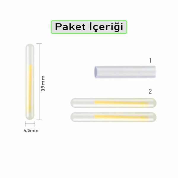 Fishack Toz Sarı Fosfor 4.5x39 mm Çiftli (50 Adet)