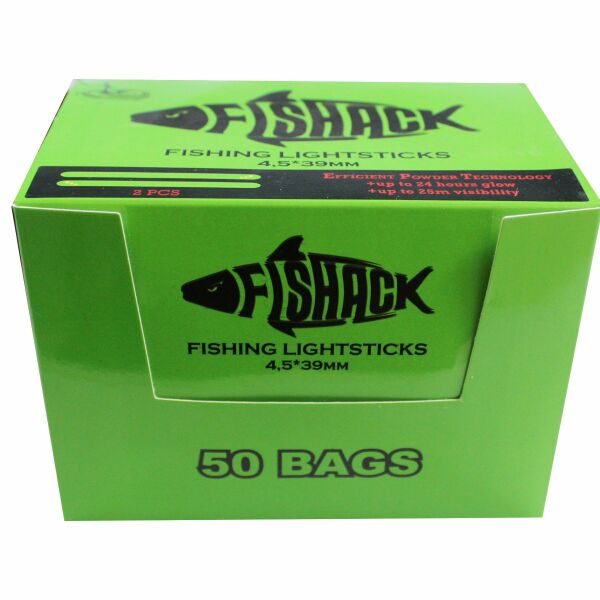 Fishack Liquid Jel Sarı Fosfor 4.5x39 mm Çiftli (50 Adet)