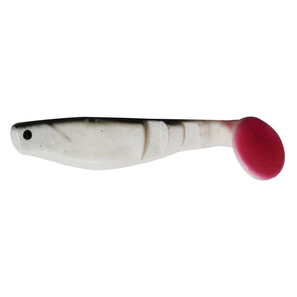 Solano Fishing Siyah-Beyaz Silikon Sahte Balık, Balık Yemi 5,5 cm 10'lu Paket