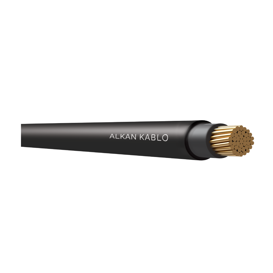 Alkan NYY (YVV) Alçak Gerilim Enerji Kablosu 2 X 1,5 mm Siyah 100 Mt