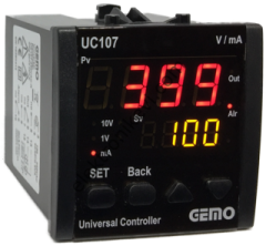 Gemo UC107-230VAC-S SSR Çıkışlı  Üniversal Kontrol Cihazı