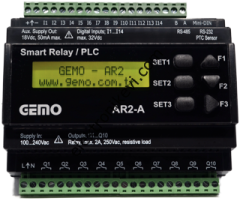 Gemo AR2-A-230VAC-14D-RTC Akıllı Röle