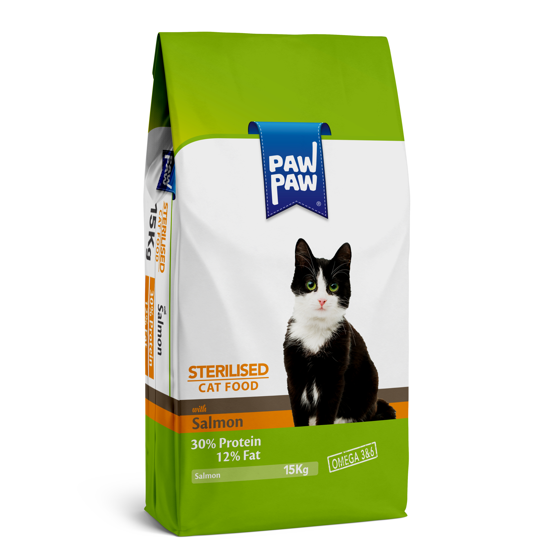 Paw Paw Sterilised Somonlu Kısırlaştırılmış Kedi Maması 15 Kg