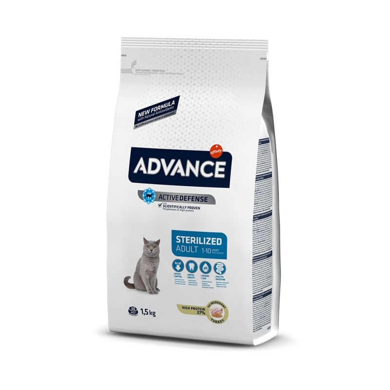 Advance Cat Sterilized Hindili Kısır Kedi Maması 1.5 Kg