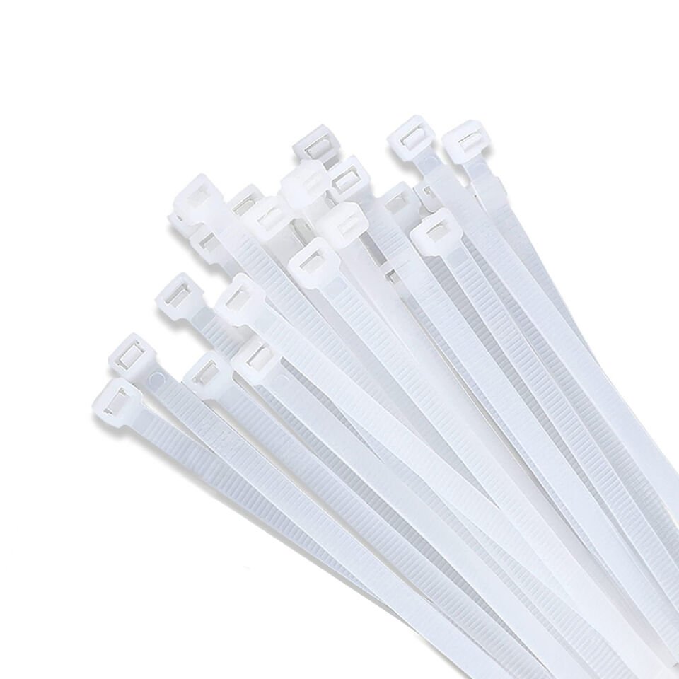 De-pa 3.6x370mm Beyaz Kablo Bağı Klemens Kablo Klipsi Cırt 100 Lü Paket