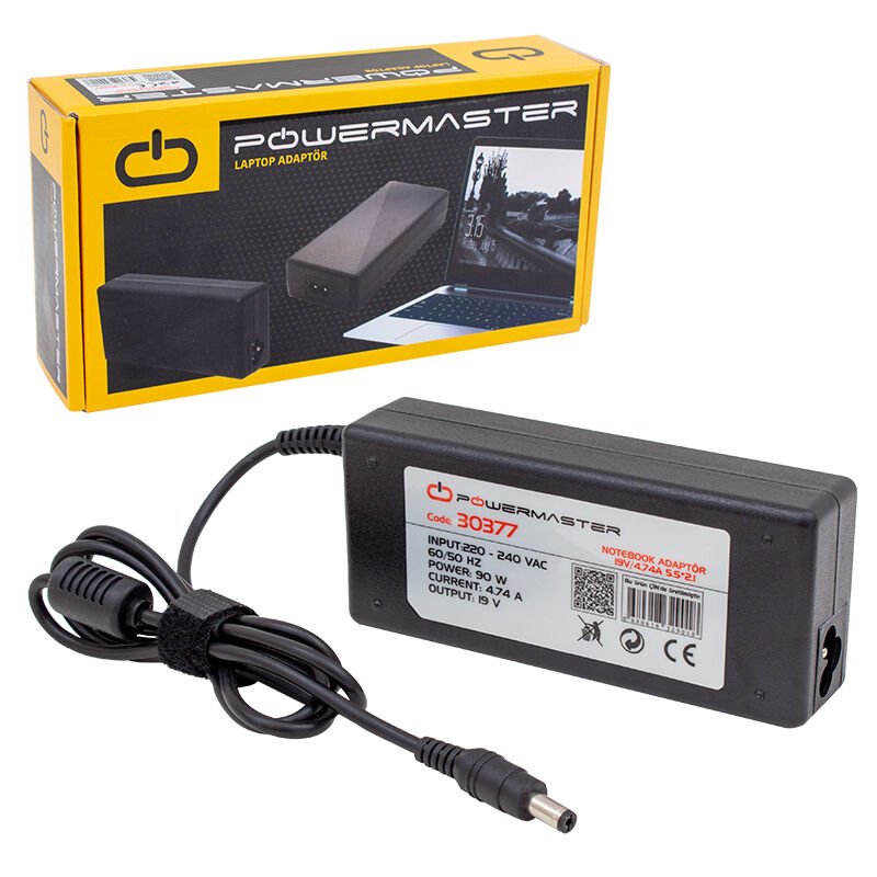 Powermaster 19 Volt 4.74 Amper Notebook Laptop Adaptör Acer Uyumlu 5.5x2.1 Uç