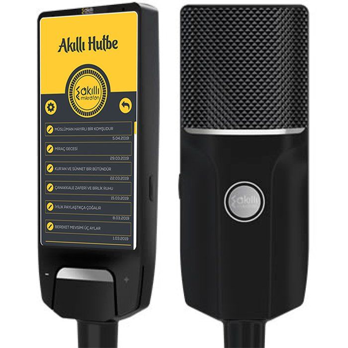 Ayt DHS1V1 Cami Hutbe Mikrofonu Wifi Destekli Akıllı Mikrofon Cami Için Ekranlı Kumandalı