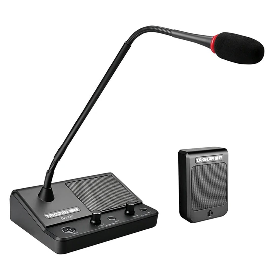 Powermaster İntercom Çift Yönlü Vezne Gişe Mikrofon Seti Mağaza Banka Hastahane Mikrofonu