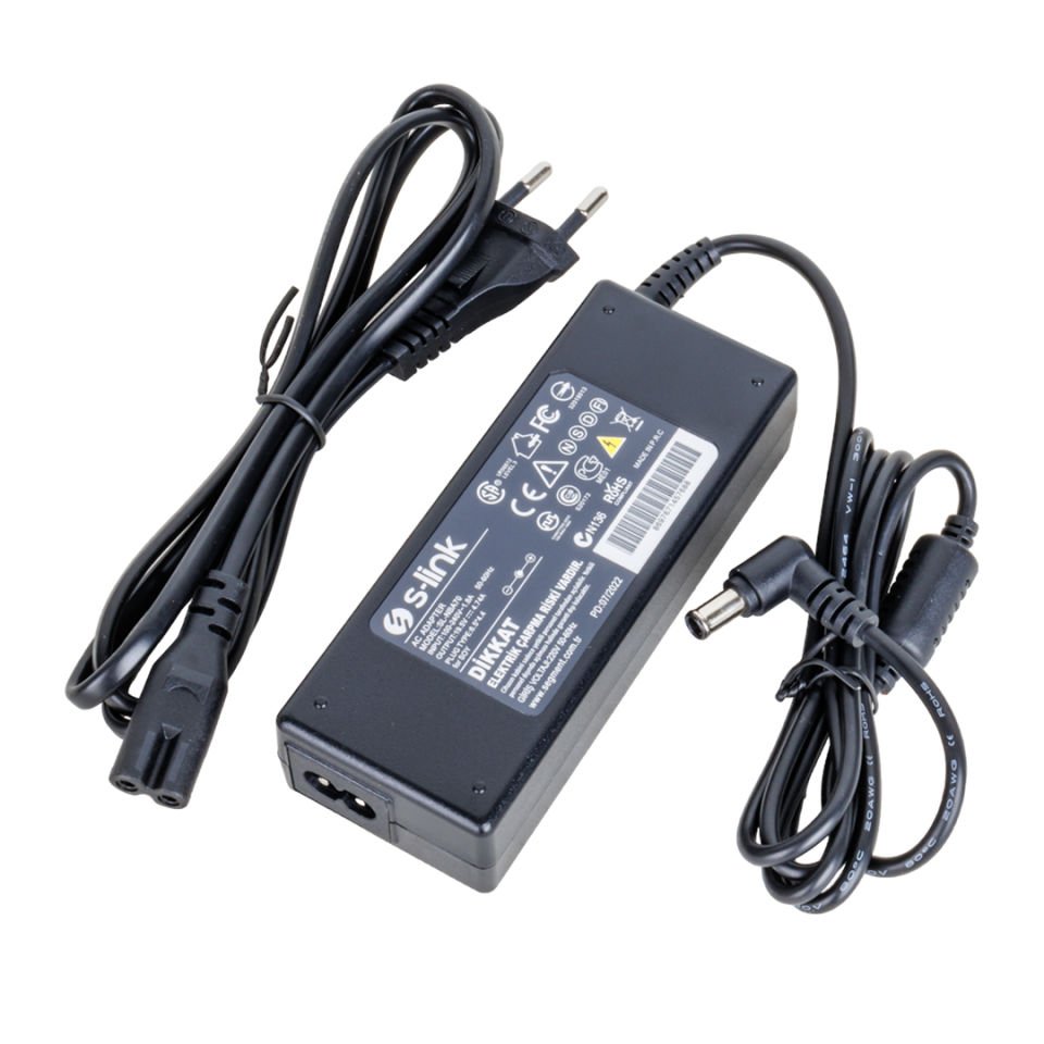 S-Link 90 Watt 19.5 Volt 4.74 Amper 6.5x4.4 Uçlu Sony Notebook Laptop Adaptör Şarj Aleti Cihazı 19.5V-4.74Ah