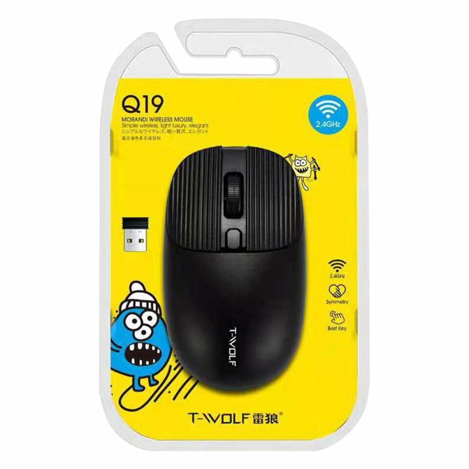 T-Wolf 1000 DPI 2.4Ghz Kablosuz Mouse Q19 3 Tuşlu Silindirli