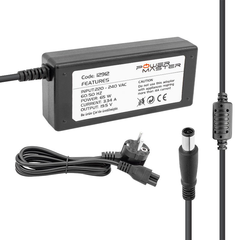 Powermaster 19.5 Volt 3.34 Amper Notebook Laptop Adaptör Şarj Cihazı Aleti 19.5V-3.34A