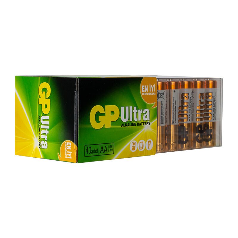 GP 15AU R6 Ultra Alkalin Kalem AA 40‘lı Paket