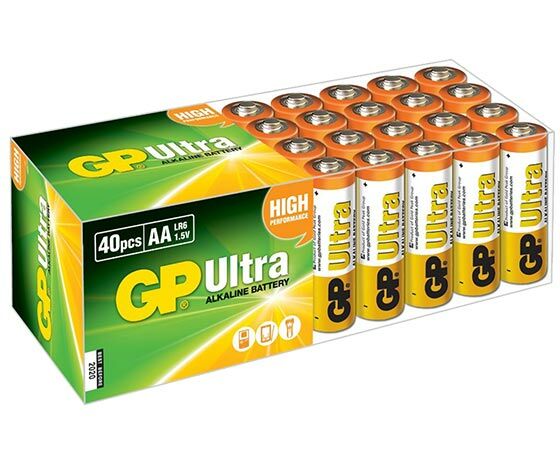 GP 15AU R6 Ultra Alkalin Kalem AA 40‘lı Paket