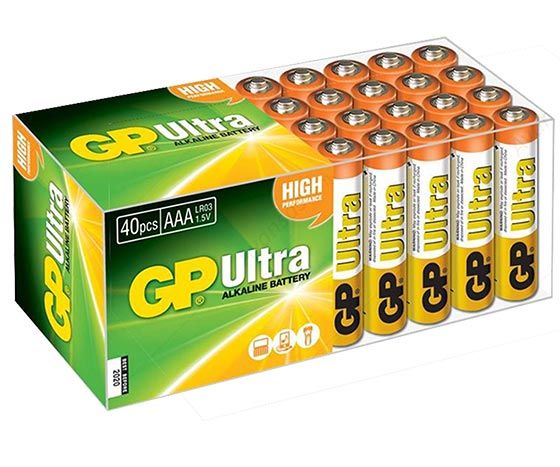 GP 24AU R03 Ultra Alkalin İnce Kalem AAA 40‘lı