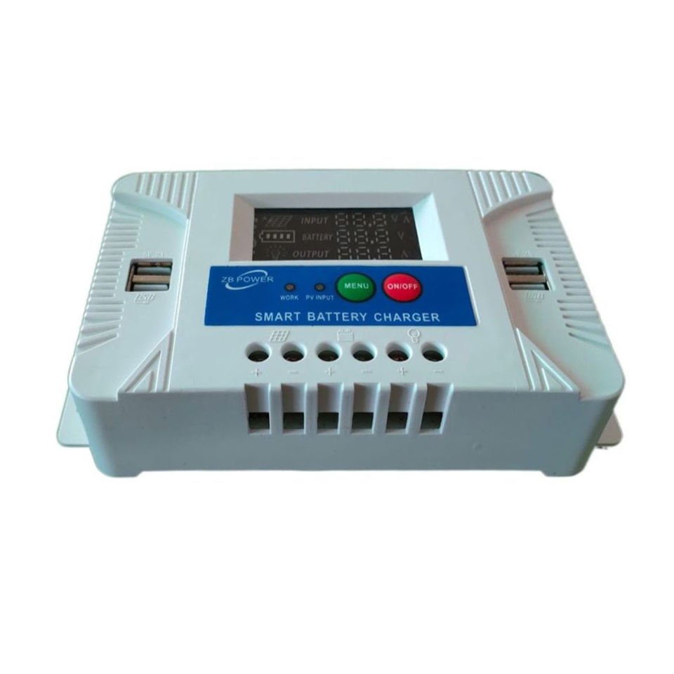 Powermaster PM-10A 12V-24V 10A 4 USB li Dijital Otomatik Solar Şarj Regülatörü Akü Şarj Kontrol Cihazı 12-24 Volt