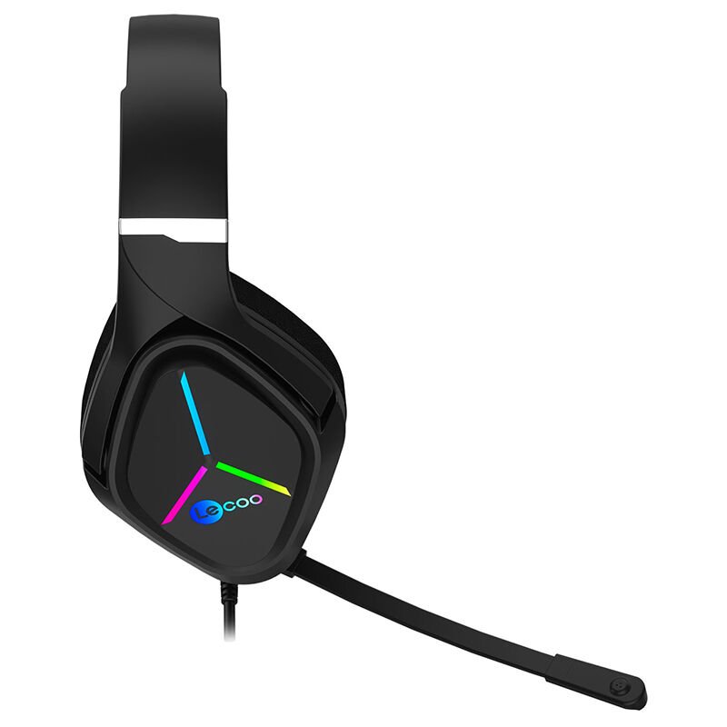 Lenovo Lecoo HT406 Kulak Üstü RGB Led Aydınlatma Kablolu Gaming Oyuncu Kulaklık